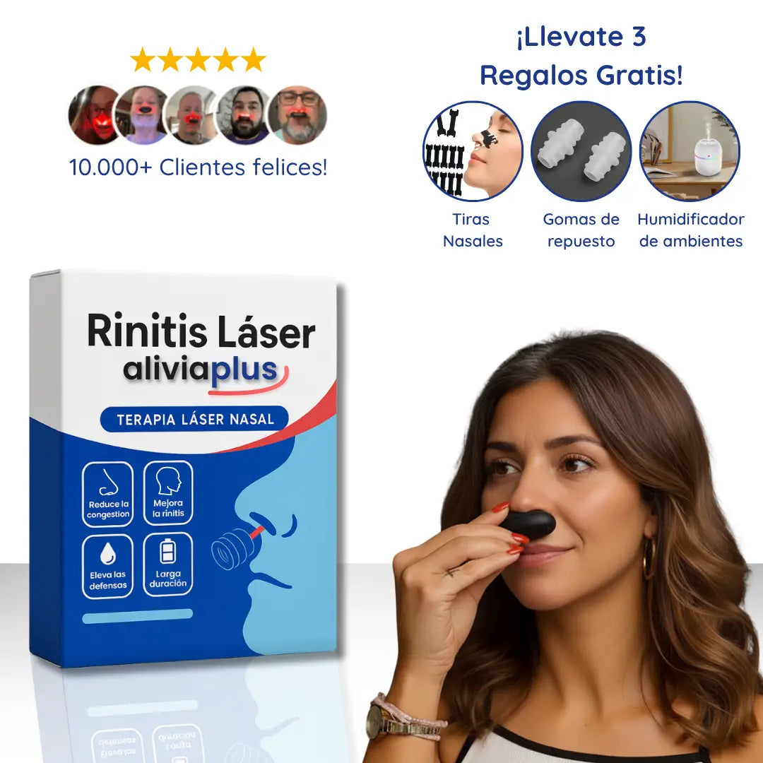 Aliviaplus® | Alivia rinitis, sinusits y alergias con terapia avanzada (Incluye Regalos)